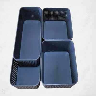Smartle Multipurpose Basket Dark Grey set of 4