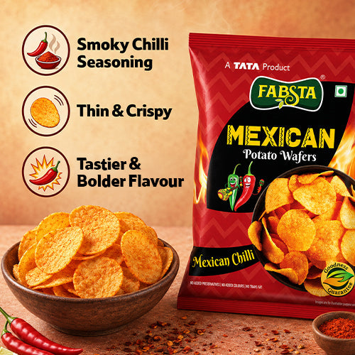 Fabsta Potato Wafers Mexican Chilli 135 g