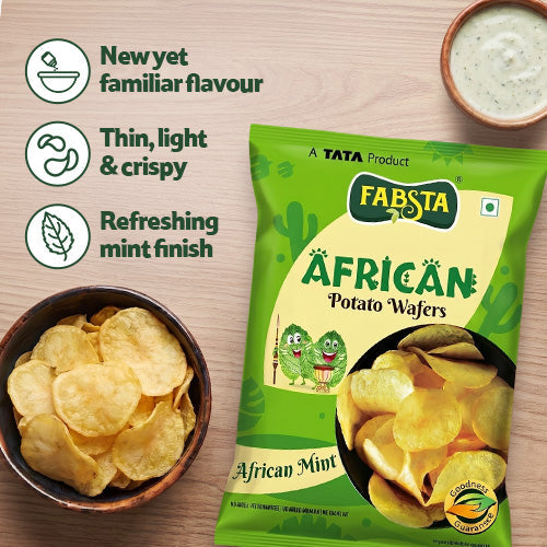 Fabsta Potato Wafers African Mint 135 g