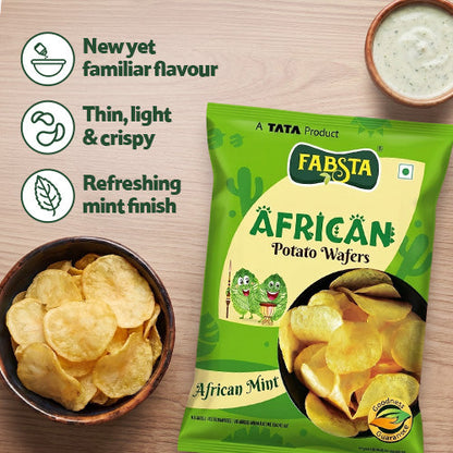 Fabsta Potato Wafers African Mint 135 g