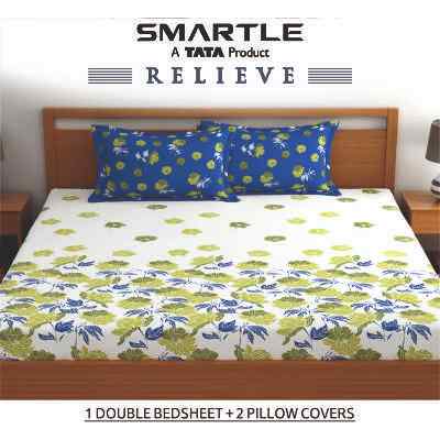 Smartle Relieve Double Bedsheet Paisely 1 pc