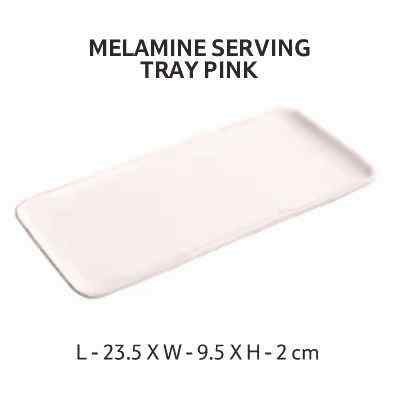 Smartle Melamine Serving Tray Pink 1 pc
