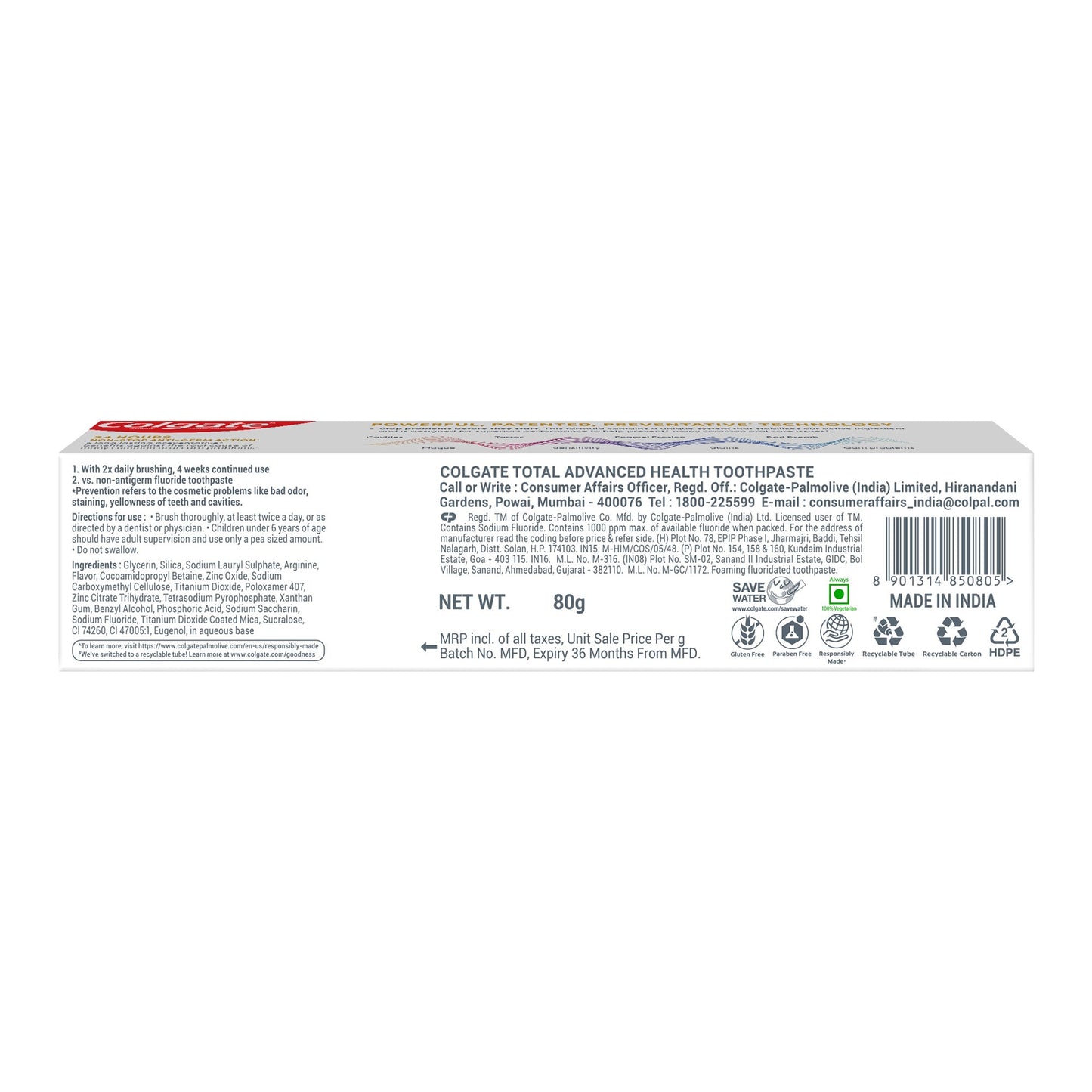 Colgate Total Toothpaste 80 gm