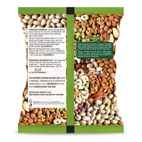Fabsta Premium Mix Dry Fruits, 200 g