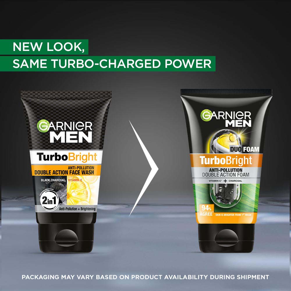 Garnier Men Turbo Bright Duo Men Face Wash 150 g