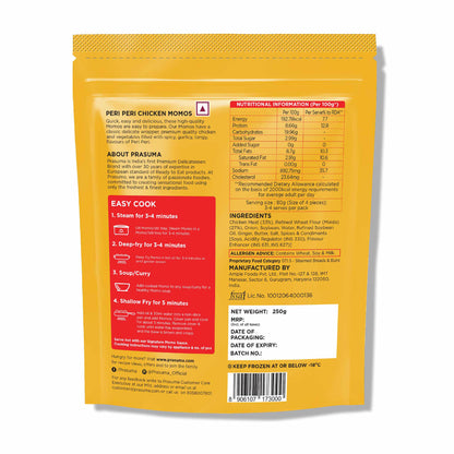 Prasuma Periperi Chicken Momos 250 g