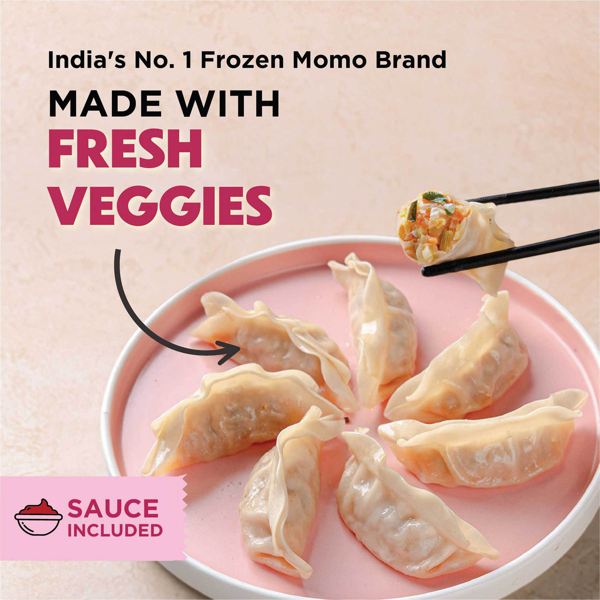 Prasuma Periperi Veg Momos 15 Pcs 250 g