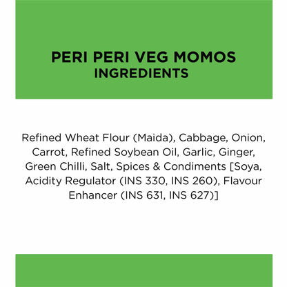 Prasuma Periperi Veg Momos 15 Pcs 250 g