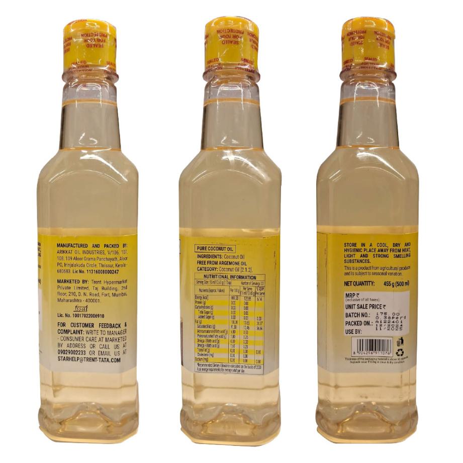 Star Coconut Cooking Oil (Bottle) 455 ml
