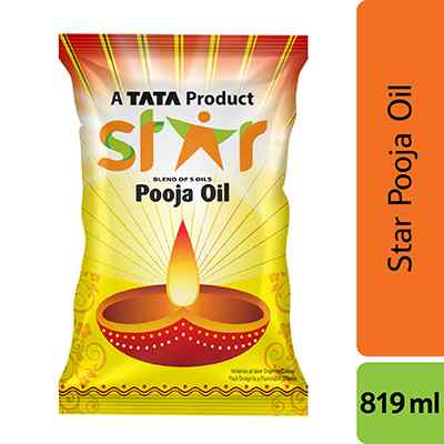 Star Pooja Oil Pouch 819 ml