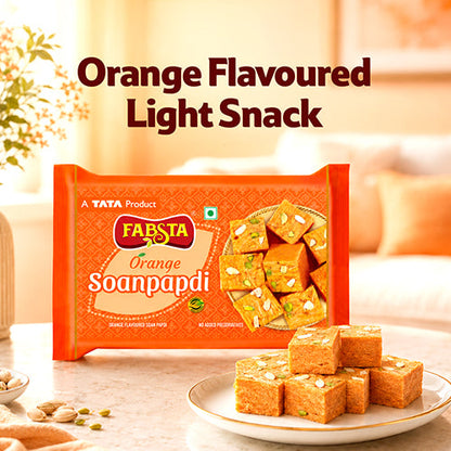 Fabsta Orange Soan Papdi, 200 g