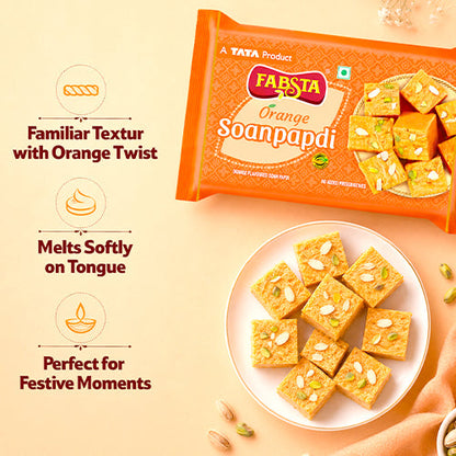 Fabsta Orange Soan Papdi, 200 g