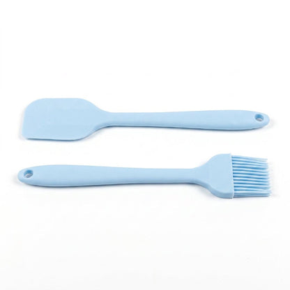 Smartle Silicon Spatula & Brush Blue 1 pc