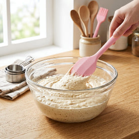 Smartle Silicon Spatula & Brush Pink 1 pc