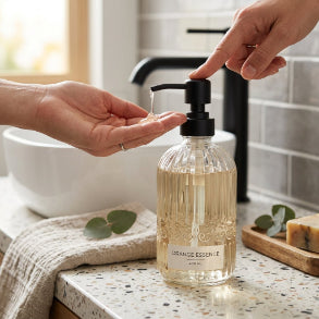 Smartle Glass Soap Dispenser Orange 400 Ml 1 pc