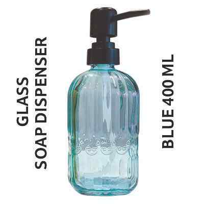 Smartle Glass Soap Dispenser Blue 400 Ml 1 pc