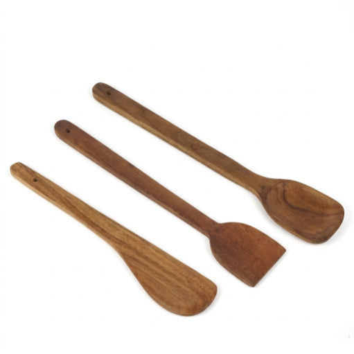 Smartle Rubberwood Spatula set of 3