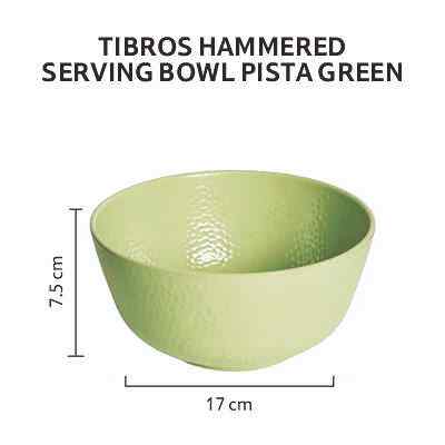 Tibros Hammered Serving Bowl Pasta Green 1 pc