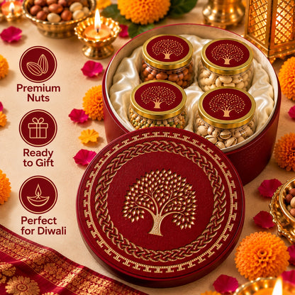 Star Healthy Gifting Dryfruit Wooden Assorted Pack 400 g