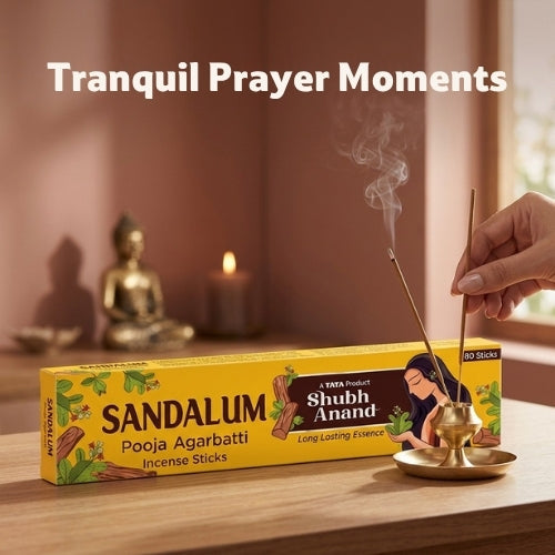 Shubh Anand Sandalwood Agarbatti, 80 Pcs