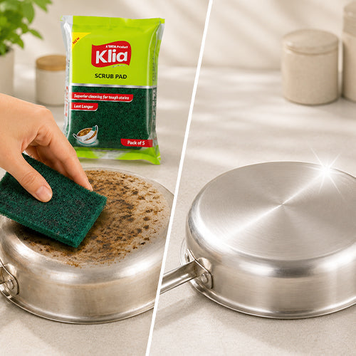 Klia Nylon Scrub Pad Pack Of 5