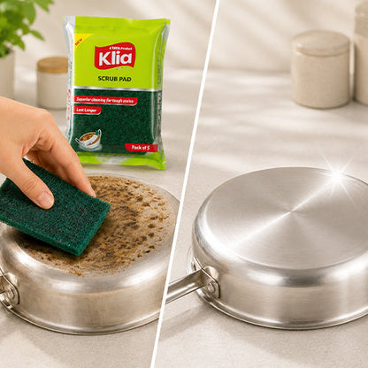 Klia Nylon Scrub Pad pack of 5