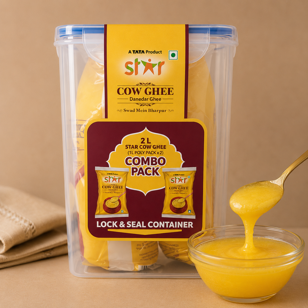 Star Cow Ghee Festive Pack 2 ltr