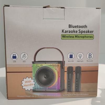 Smartle Karaoke Speaker 2 Microphones With Rgb Light 1 pc