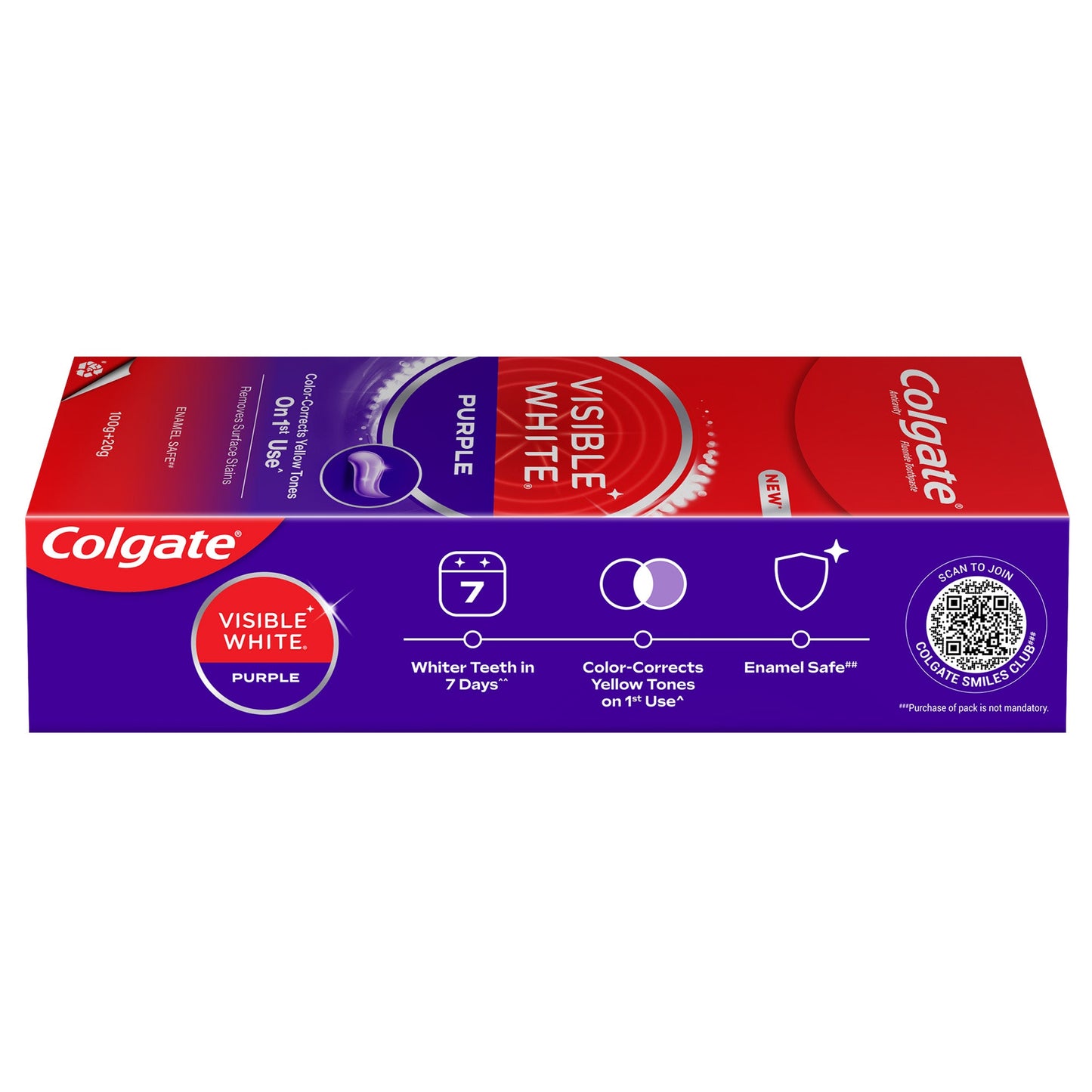 Colgate Visible White Purple Toothpaste 120 gm