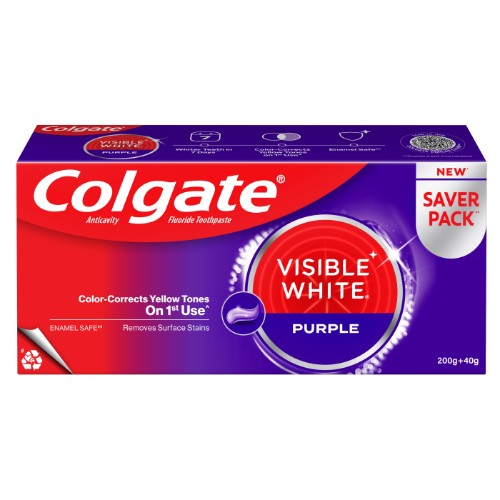 Colgate Visible White Purple Toothpaste 240 Gm