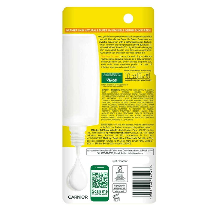 Garnier Sunscreen Super Uv Serum 30 ml