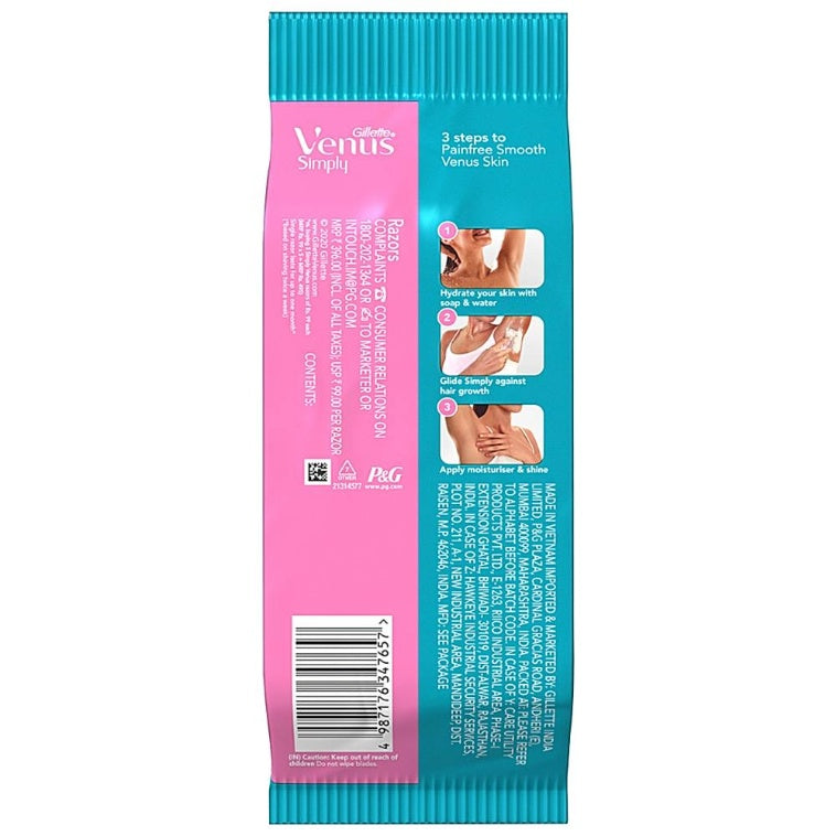 Gillette Simply Venus Razor Skin Love pack of 5