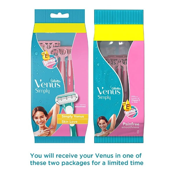 Gillette Simply Venus Razor Skin Love pack of 5