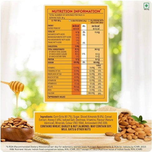 Kellogg'S Real Almond Honey Corn Flakes 168 g