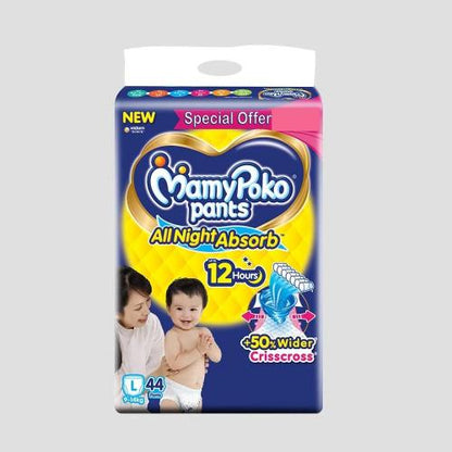 Mamy Poko Pants Standard All Night Large Diaper 44 pcs