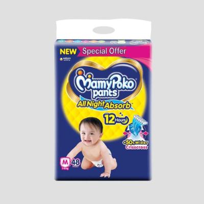 Mamy Poko Pants Standard All Night Medium Diaper 48 pcs