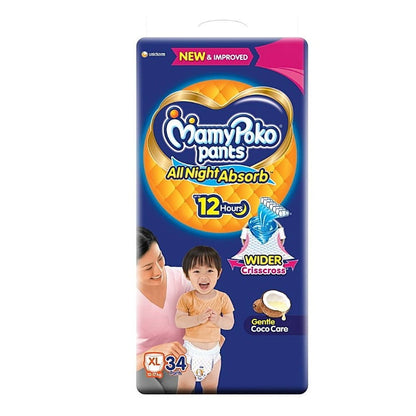 Mamy Poko Pants Standard All Night Xl Diaper 36 pcs