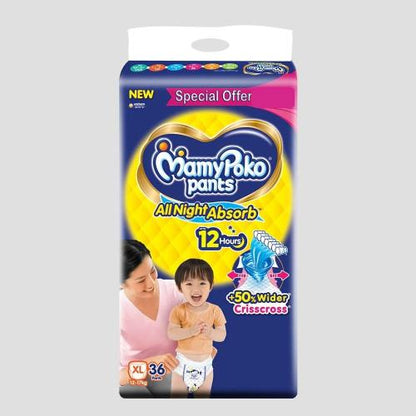 Mamy Poko Pants Standard All Night Xl Diaper 36 pcs