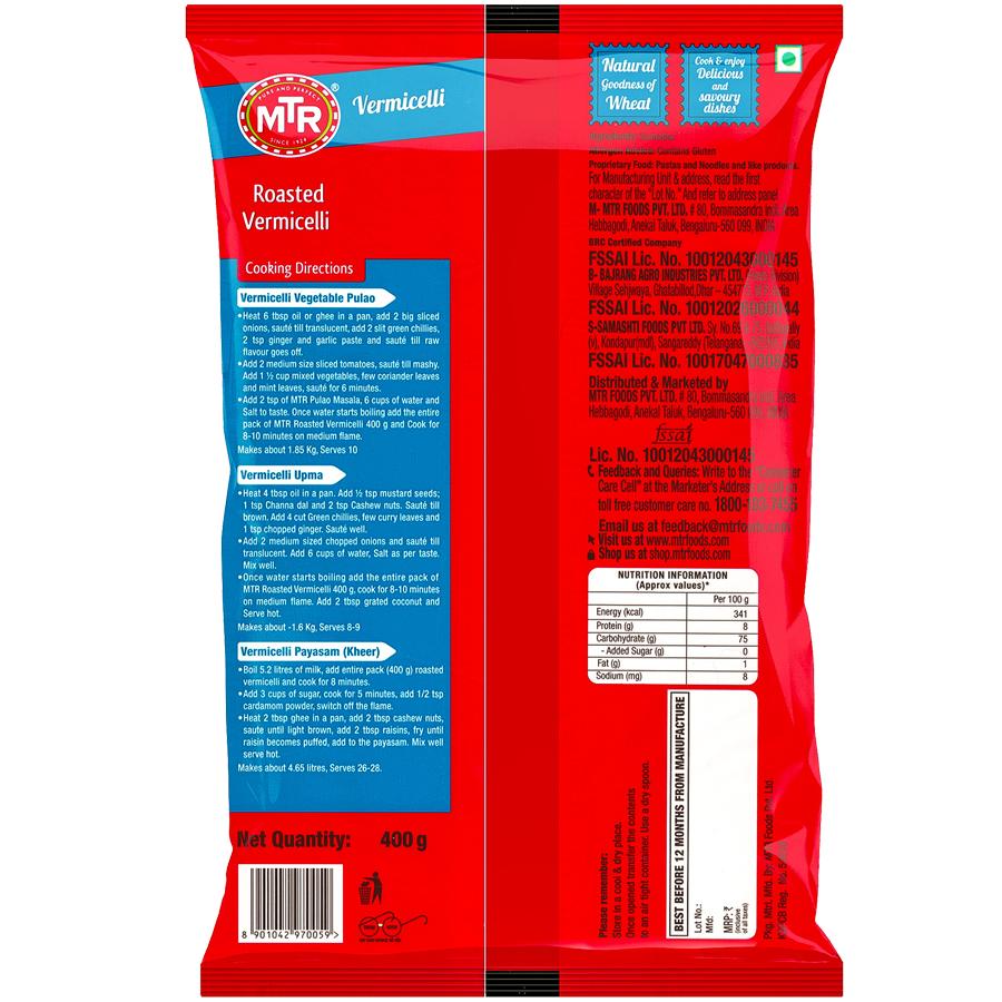 Mtr Roasted Vermicelli 400 gm