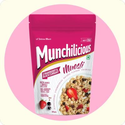 Munchilicious Musli Strawberry Blackcurrant 350 g