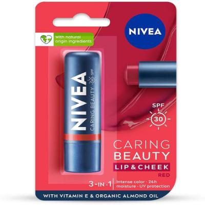Nivea Caring Beauty Lipcare Red 5 Gm