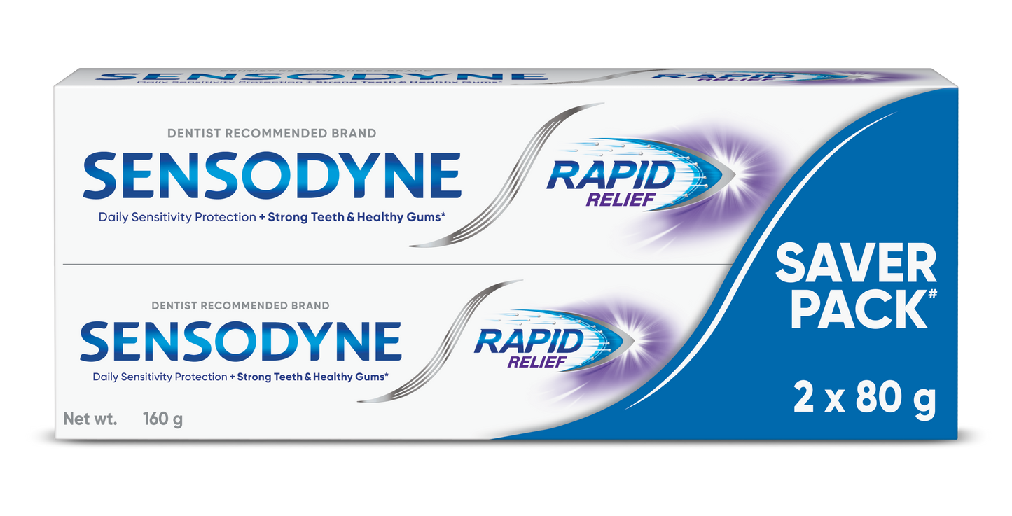 Sensodyne Rapid Relief Toothpaste 2x80 g