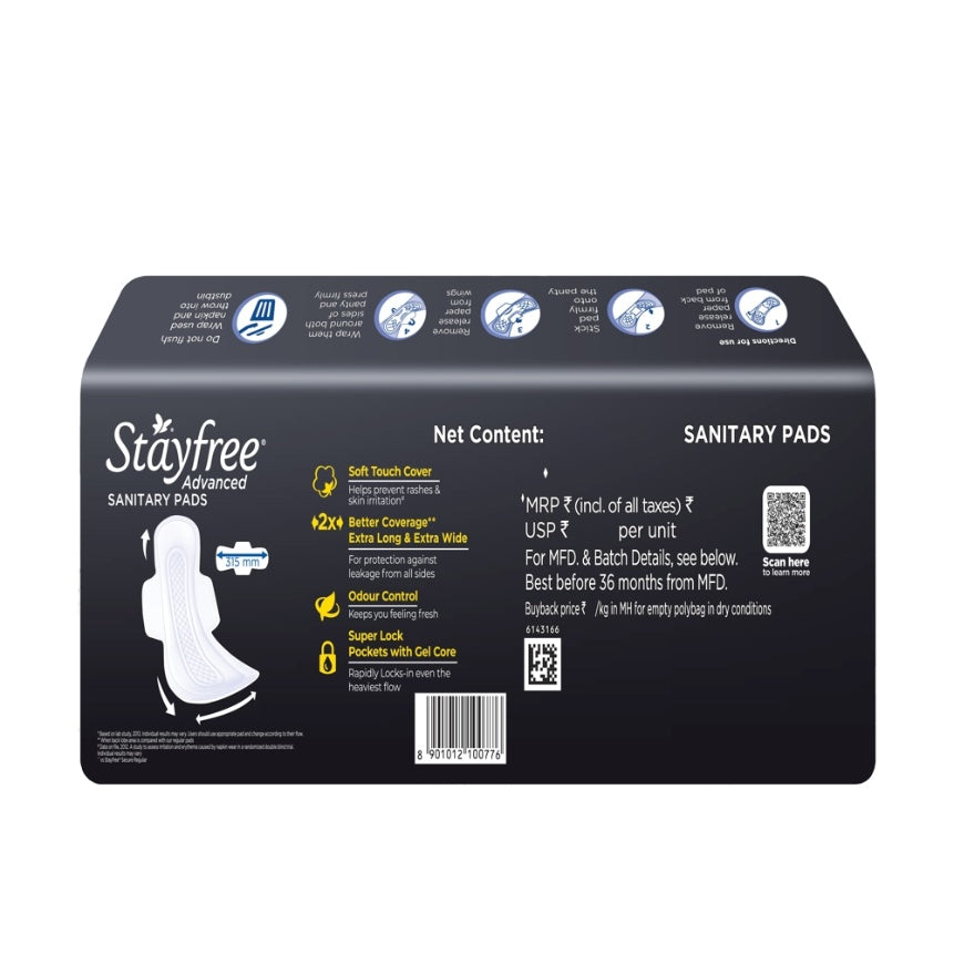 Stayfree Advancd All Night Ultra Soft Xxl 42 pcs