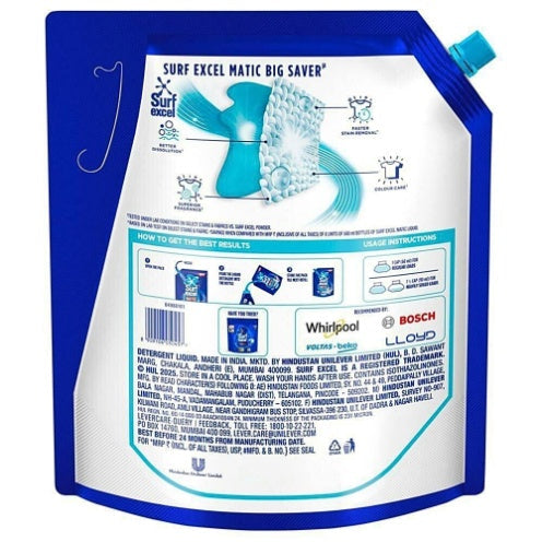 Surf Excel Liquid Detergent Top Load 4 ltr