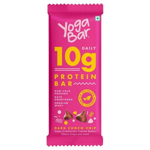 Yogabar Dark Chocolate Cranberry Protein Bar 50 gm