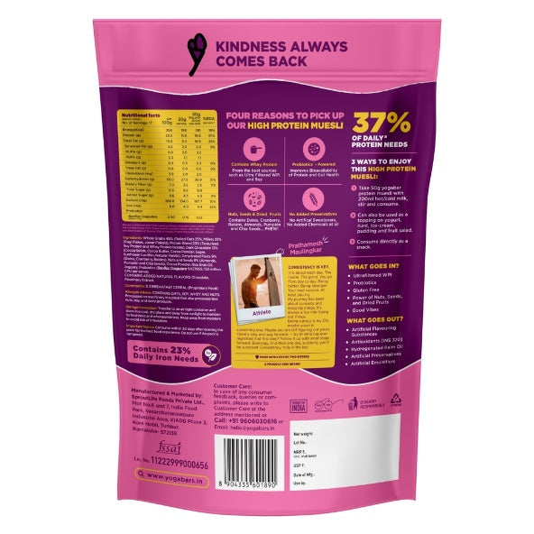 Yogabar High Protein Muesli 350 g