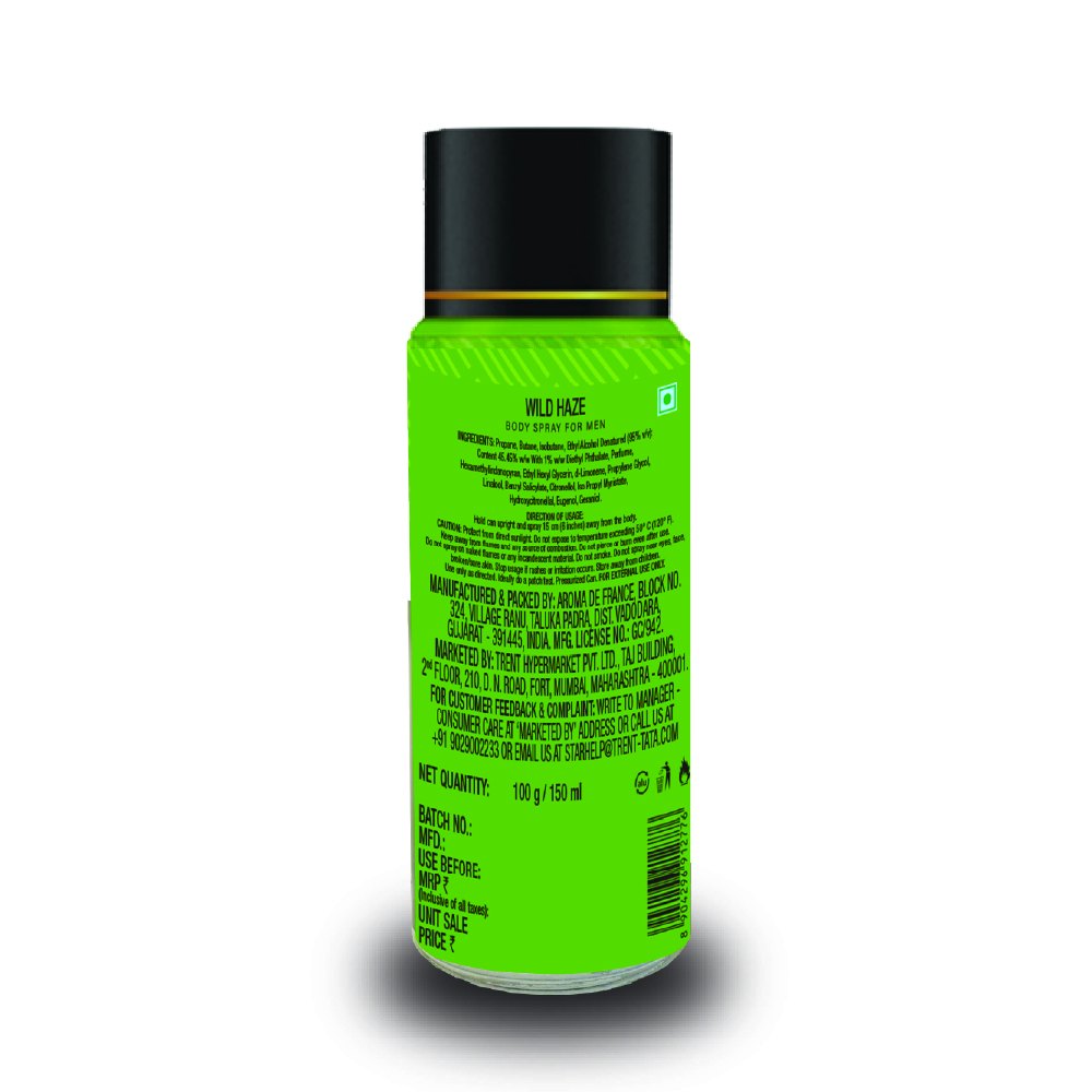Skye Wild Haze Body Spray For Men, 150 ml