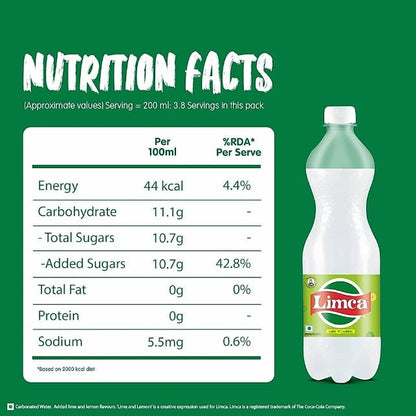 Limca Cloudy Drink Pet Bottle 750 ml