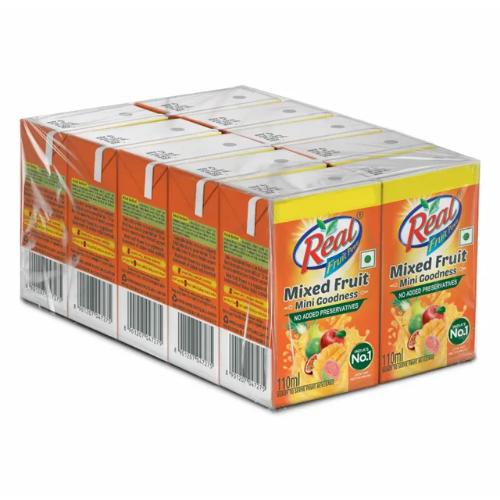 Real Mix Fruit Juice 125 ml ( pack of 10)