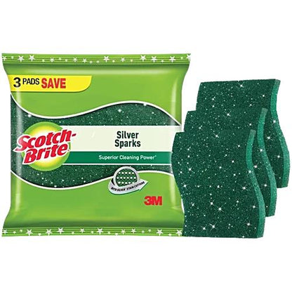 Scotch Brite Silver Sparks pack of 3